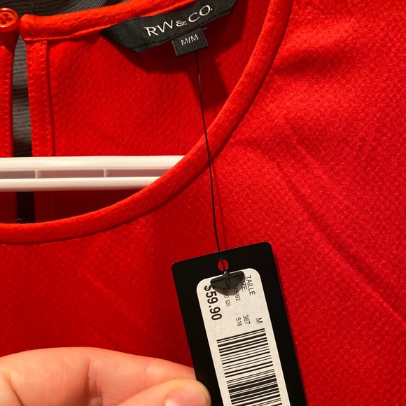 RW & Co, Red blouse, size M - Picture 3 of 7